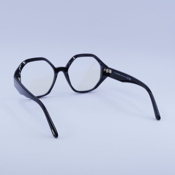 Tom Ford FT5967-B 001 Eyeglasses Black 53mm Geometric Frame - Picture 6 of 9